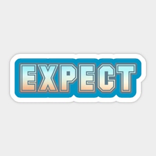 Expectations Unveiled Sticker